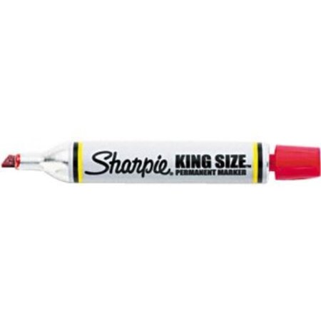 Sharpie Permanent Marker, King Size, Chisel Point, Red Ink PK SAN15002